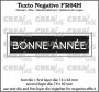 Crealies Texto FR: BONNE ANNÉE (horizontal) FR04H max. 19x69mm (08-22)