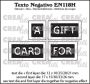 Crealies Texto Negativo A GIFT CARD FOR - EN (H) EN118H 12x10/25/28/21 - 17x15/30/33/26 mm (02-24)
