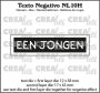 Crealies Texto Negativo Die EEN JONGEN - NL (H) NL10H 17x63 mm (06-23)