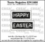 Crealies Texto Negativo HAPPY EASTER EN (H) EN116H max 17x37/42mm (01-23)