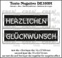 Crealies Texto Negativo HERZLICHEN GLÜCKWUNSCH DE (H) DE103H max 19x62/74mm (01-23)