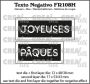Crealies Texto Negativo JOYEUSES PÂQUES FR (H) FR108H max 17x53/43mm (01-23)