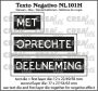 Crealies Texto Negativo MET OPRECHTE DEELNEMING (H) NL101H max. 17 x 27/54/63 mm (03-23)