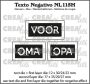 Crealies Texto Negativo VOOR OMA OPA (H) - (NL) NL115H max. 17 x 35 mm (04-23)