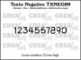Crealies Texto Nummer TXNEG99 7,0mm high (01-23)
