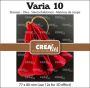 Crealies Varia 10 3D Christmas Bauble CLVARIA10 77x80mm(use12xfor3Deffect) (08-23)