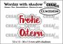 Crealies Wordzz with Shadow Frohe Ostern (DE) CLWZDE04 38x13mm