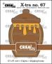 Crealies Xtra Honey Pot CLXtra67 67 x 91 mm (04-23)