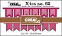 Crealies Xtra no 62 Fishtail Banner 2x CLXtra62 22x110 - 18 x105mm (10-22)