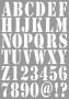 Dutch Doobadoo Dutch Stencil Art Alphabet A4 470.455.001