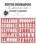 Dutch Doobadoo Stansvel A4 Alfabet to remember 2st 474.007.020 (10-23)