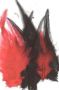 Feathers Gala red black mix 15 PC 