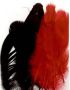 Feathers Gala red black mix 15 PC 