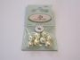 Glass pearls round 12mm beige 8pcs 12277-7742
