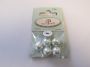 Glaswachs Perlen rund 14mm weiß 5St 12277-7751