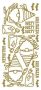 JEJE Peel-Off stickers Mummy Gnome (10 PC) - Gold - 572300 - 10x23CM (10-22)