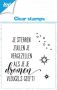 Joy! Crafts Clearstamp 7x7 cm - Sterren tekst NL -4 KreativDsein Design (04-23)