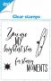 Joy! Crafts Clearstamp 7x7 cm - Text stars EN -2 KreativDsein Design (04-23)