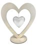 Joy! Crafts Houten hart open met transparant hartje 23.5x21.8/hartje transparant 8cm