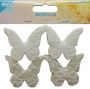 Joy! Crafts Katoenen vlinders met kant 24 st - 40x50 mm