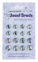 LeCrea - Jewel brads crystal 8x 8mm & 8x 10mm 72.1451