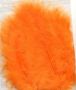 Marabou feathers Orange 15 PC 