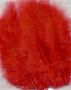 Marabou feathers Red 15 PC 