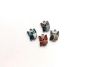 Metal charms Mini Owls 4 pcs 12424-2403 10x15mm