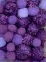 Mix PomPom Set purple mit glitter 50 ST 12233-3306