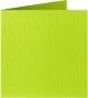 Papicolor Doub.Card square 13,2cm appel green 200gr-CP 6 pc 310967 - 132x132 mm
