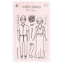 Piatek13 - Clear stamp set Bride and Groom P13-CST-05 A6