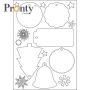 Pronty Embellish Etiquettes de Noël blanches 472.700.011 