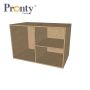 Pronty MDF Storage system Half Box Three boxes 460.483.021 220x150x130mm - 4mm (03-23)