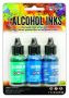 Ranger Alcohol Ink Ink Kits Teal/Blue Spectrum 3x15 ml TAK69669 Tim Holtz 