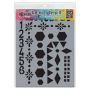 Ranger Dylusions Stencils Number frame - Large DYS78036 Dyan Reaveley (09-21)