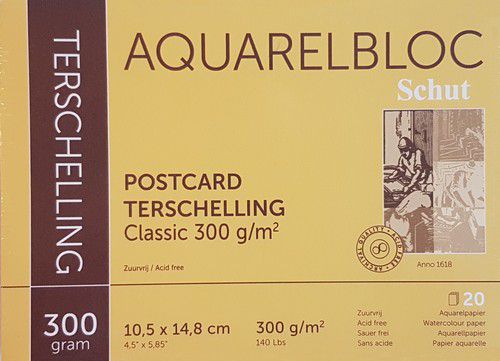 schut terschelling aquarelblok classic 105x148cm 300 gram 20 sheets postcard