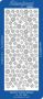 Starform Stickers Christmas Ice Crystals 4 (10 PC) - Silver - 8530.002 - 10X23CM