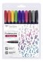 Tombow Brush Pen Fudenosuke hart Set mit 10 Farben 19-WS-BH-10P