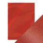Tonic pearlescent card - red velvet 5 Fl A4 9506e