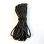 waxed cotton cord round 15mm black 5m 123676702