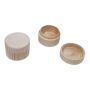 Wooden box for rings / earrings beechwood round 4cmx2,8cm