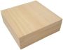 Wooden box square with loose lid  20,9cm x 20,9cm x 7cm paulownia