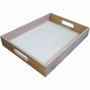 Wooden tray straight 32,2 x 25 x 5,1cm